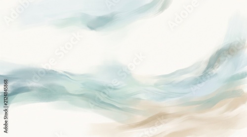 Pastel Coastal Breeze Fluid Abstract Background