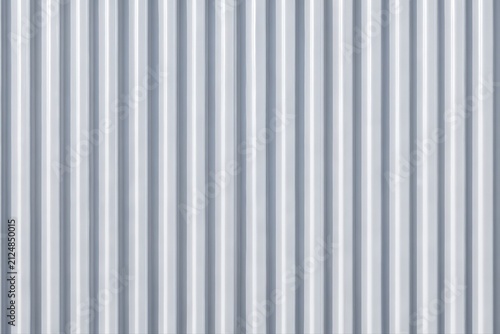 Vertical Corrugated Metal Texture Gray Silver Industrial Pattern