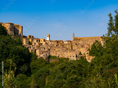 Принти на полотні Italia, Toscana, Grosseto, il paese di Sorano.
