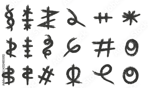 set of cross icons