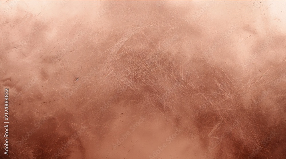 Fototapeta premium Polished Copper Metal Surface Scratched Texture Background Design Concept