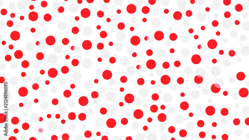 abstract red scattered circles background modern festive polka dot graphic backdrop design