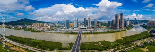 Aerial View of Hengqin at Day, Zhuhai, Guangdong, China