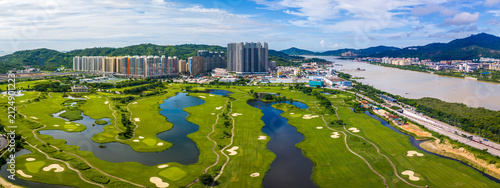 Aerial View of Macau International Golf, Macau