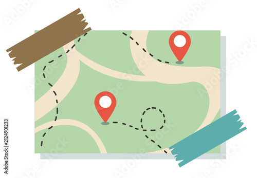Map With Location Pins