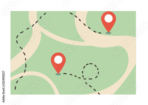 Map With Location Pins