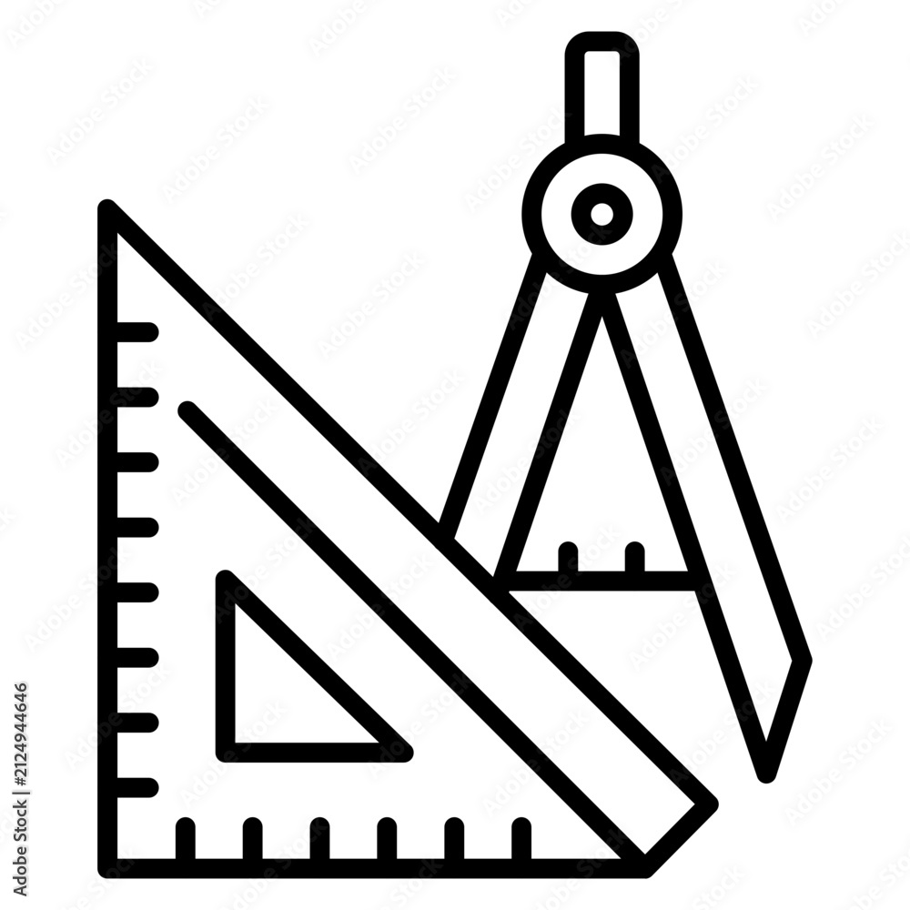 Naklejka premium Geometry Icon