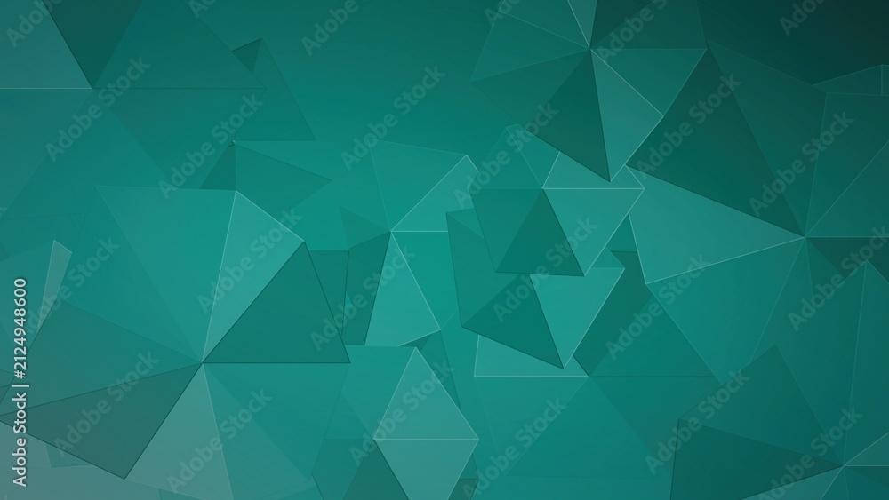 Fototapeta premium Abstract Geometric Pattern with Teal Triangles