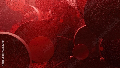 Abstract Red Circular Shape...
