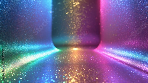 Fashionable glitter neon ba...