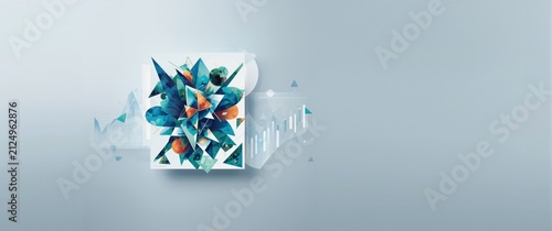 Abstract Geometric Design w...