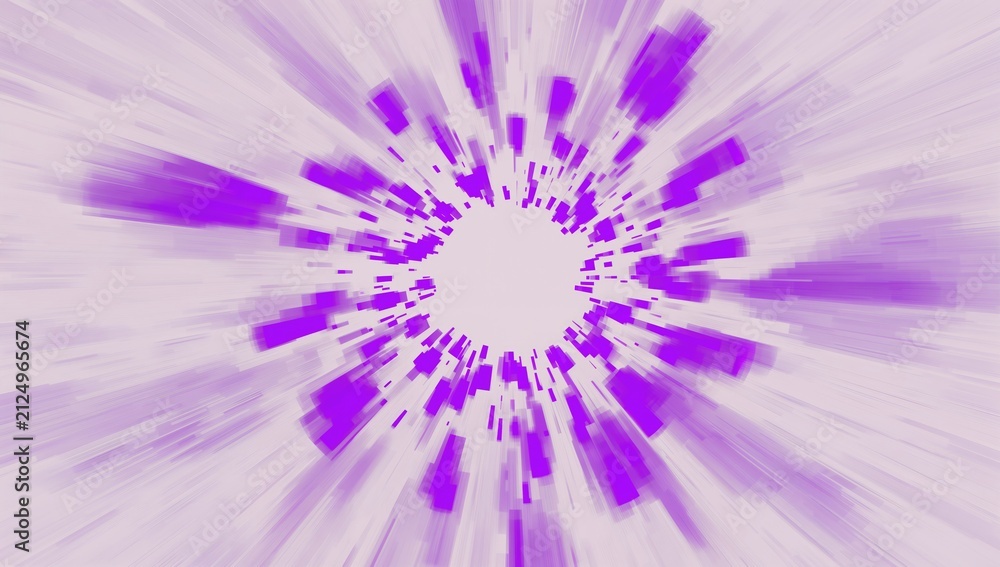 Obraz premium Abstract Purple Burst Background with Radial Lines on Light Surface