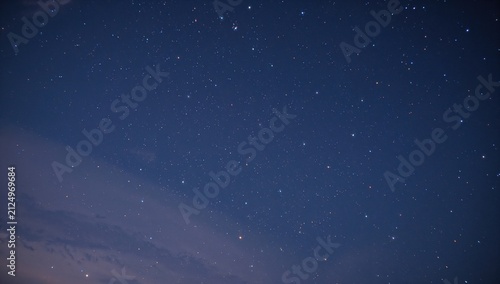 Starry Night Sky Filled with Distant Stars and Subtle Clouds