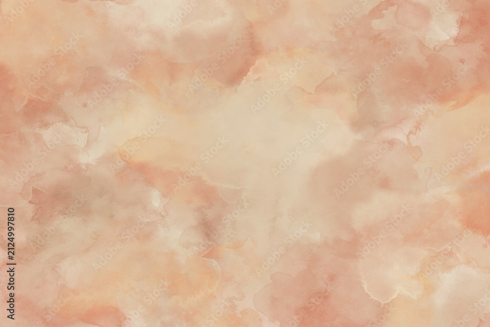 Fototapeta premium Terracotta and Sand Watercolor Abstract Background Texture