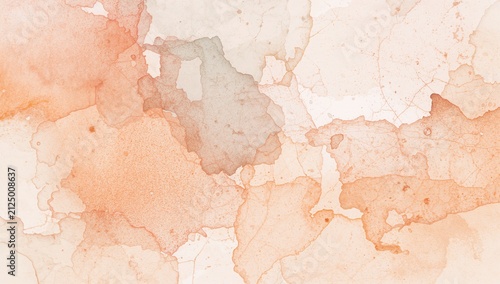 Abstract Watercolor Texture with Soft Peach and Light Gray Shades