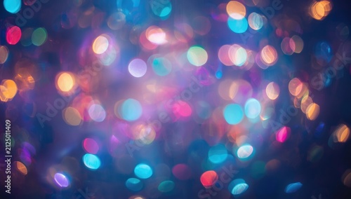 Colorful Bokeh Lights Background with Soft Focus in Vibrant Tones