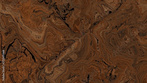 Swirling Brown and Bronze Marble Texture with Organic Patterns