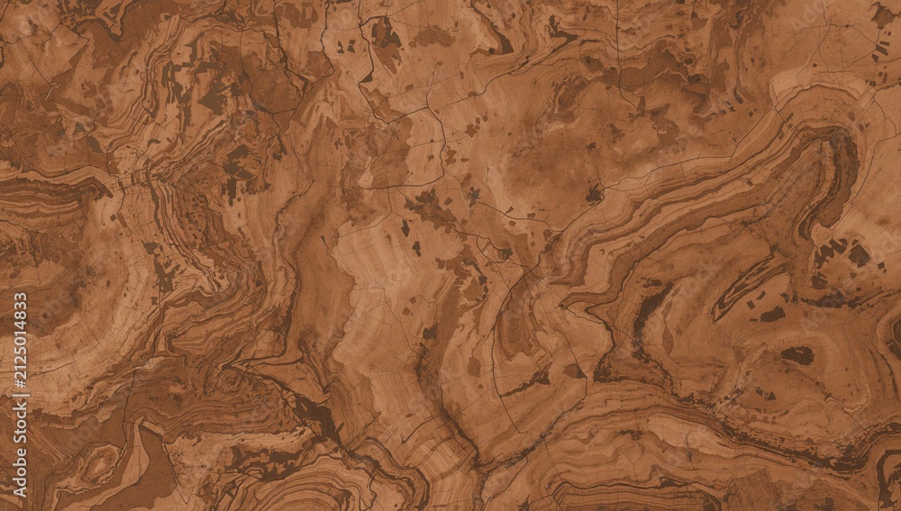 Fototapeta premium Brown Marble Texture with Organic Patterns and Earthy Tones