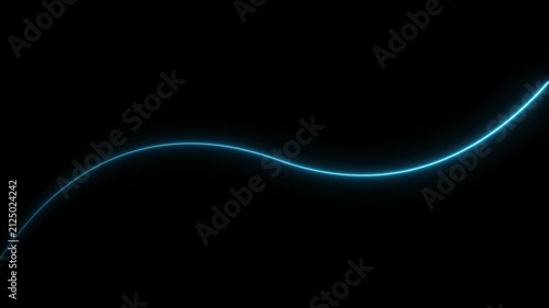 neon line animation on a black background