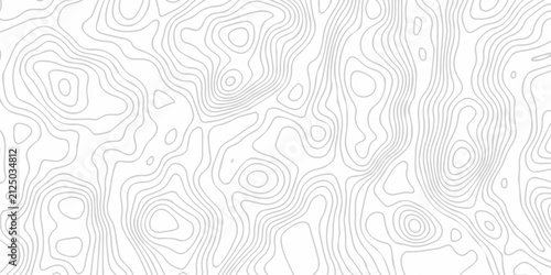 Black and white lines seamless Topographic map patterns, topography line map. Vintage outdoors style. The stylized height of the topographic map contour in lines and contours isolated on transparent.