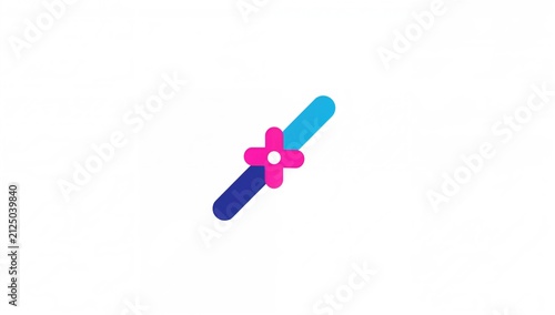 Abstract Modern Logo Design with Colorful Shapes on White Background