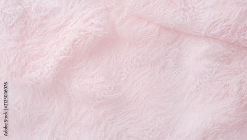 Soft Pink Fluffy Fabric Texture in Closeup with Delicate Fuzziness