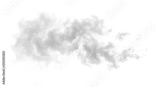 Halftone Texture Clouds Isolated on Transparent Background, halftone clouds, cloud halftone texture, clouds isolated, cloud transparent background, cloud effect, cloud design, dotted cloud, cloud png.