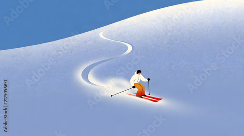 snowboarder on the slope