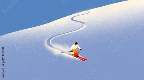 snowboarder on the slope