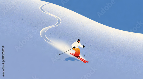 snowboarder on the slope