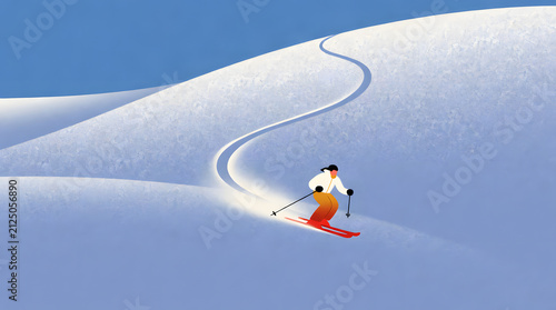 snowboarder on the slope