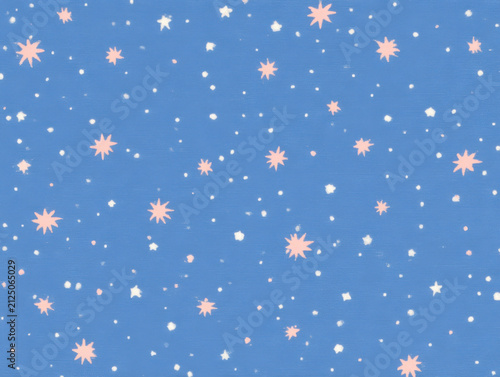 Blue star pattern white dot pattern pink star seamless background abstract texture celestial design repeat print decorative surface fabric pattern wallpaper texture