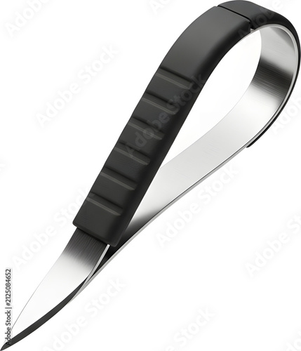 Closeup of utility knife blade.