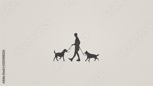 Pet Care and Positive Dog Training Illustration Background. AI generated