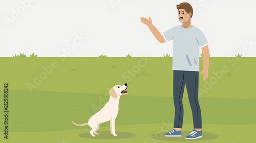 Person Rewarding Dog with Food Treat. AI generated