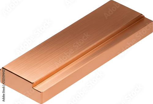 Copper Metal Bar Stock Rectangle.