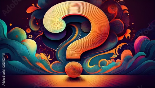 abstract question mark 