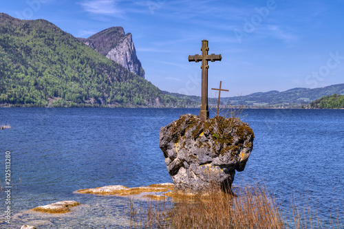 Kreuzstein im Mondsee