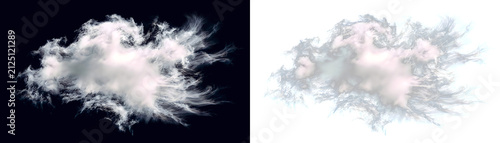 Atmospheric white smoke clouds, abstract puff effects, smoke elements, abstract background texture, wispy smoke concept, stock photo