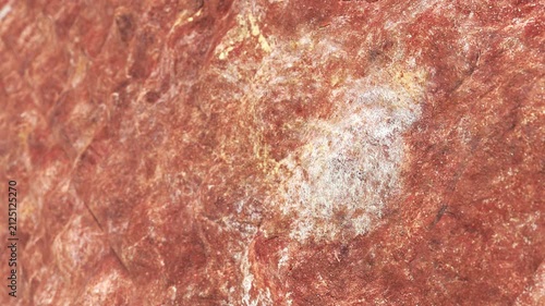 3D render abstract seamless loop animation of red rock surface background with realistic wall texture, stone detail, and organic motion. Ideal for backdrop, overlay, visual effects, and design project