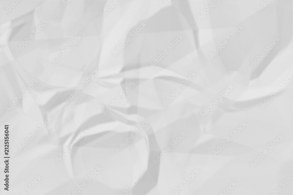 Fototapeta premium White crumpled paper texture background