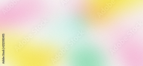 фотографія Soft Pastel Pink, Lemon Yellow, Mint Green, and Creamy White Abstract Gradient B