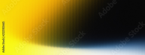 Vibrant Golden Yellow, Warm Amber, Steel Blue, Cream White, and Dark Black Abstract Gradient Background Featuring Heavy Grainy Noise and Fine Vertical Line Texture