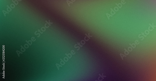 Deep Emerald Green, Forest Olive, Dark Violet Purple, and Subtle Burnt Red Abstract Gradient Background Featuring Heavy Grainy Noise Texture with Soft Diagonal Shadow Band