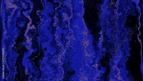 Abstract organic fluid texture with marbled blue and dark veins for decorative background.