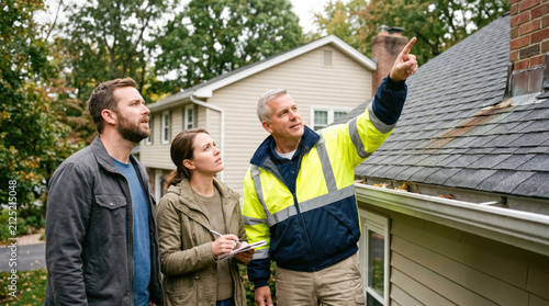 A couple checking the condition of the house they are moving into.