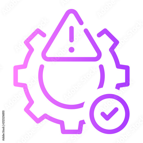 Obraz na płótnie risk gradient icon