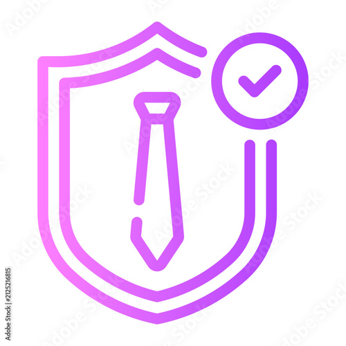 Obraz na płótnie protection gradient icon