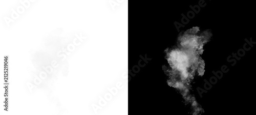 Smoke PNG on Transparent and Black Background, Natural Fog Overlay, Soft Steam Vapor Effect, Mist Texture, Isolated Graphic Element