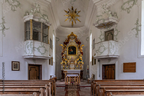 Canvastavla Baroque Church Interior Detail
